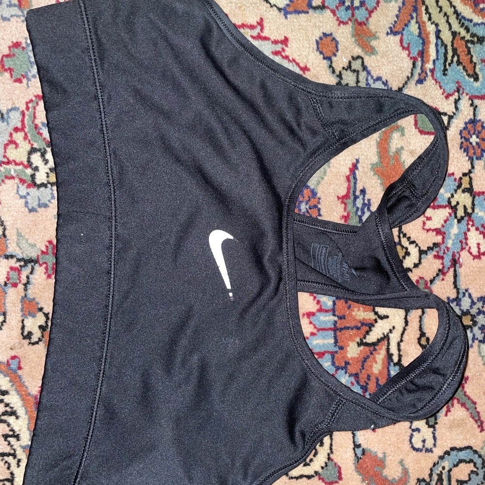 Nike black sports bra